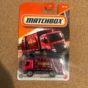 Matchbox Red Garbage Truck “Garbage King”
